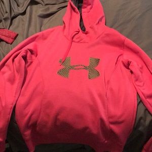 Pink Under Armour hoodie